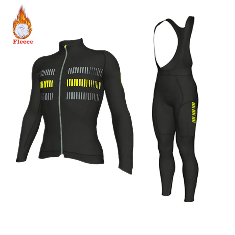 

Northwave Warm 2019 Men's Winter Thermal Fleece Cycling Clothes Jersey Suit Outdoor Riding Bike MTB Clothing Bib Pants Set NW