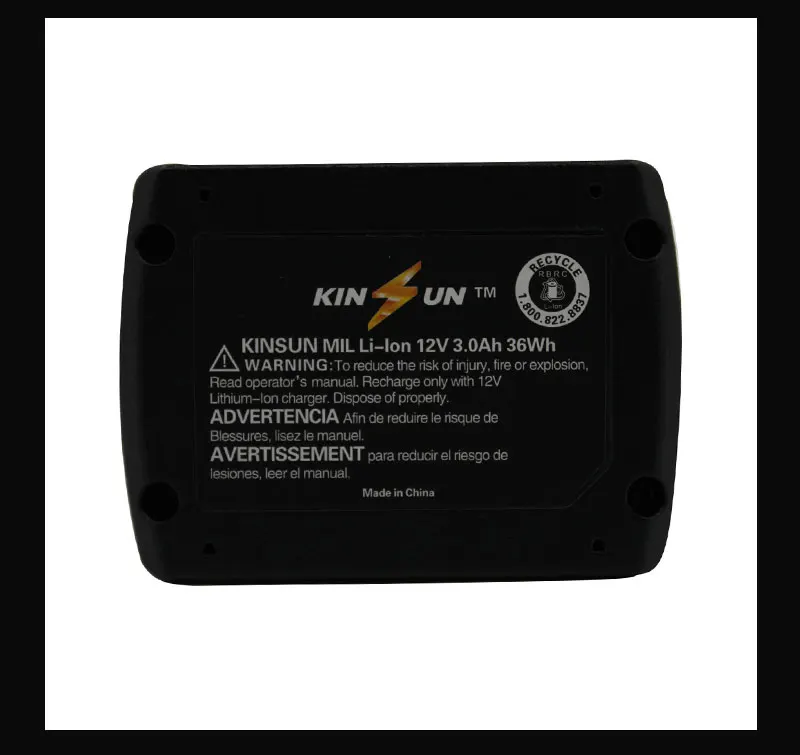 KINSUN Замена Мощность инструмент Батарея 12V 3.0Ah Li-Ion для Милуоки Аккумуляторная дрель электрическая отвертка M12 48-11-2401 48-11-2402 C12 BX