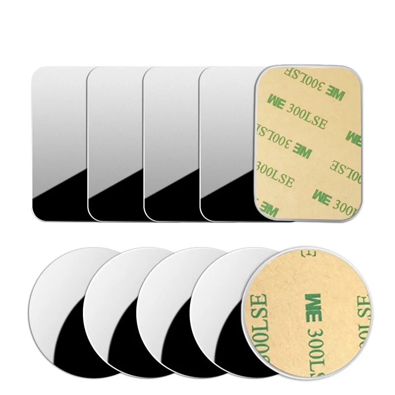 Car Phone Holder Metal Plate Magnetic Holder Round Square Sticker iron Sheet for Mobile Tablet Magnet Disk Desk Car Stand|Phone Holders & Stands| - AliExpress