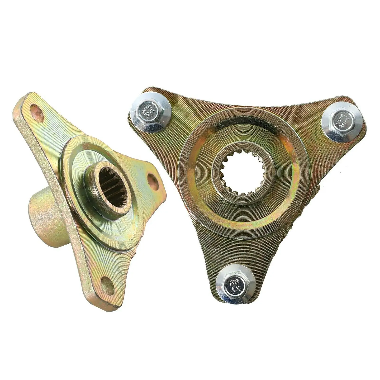 Pair 3 Stud 78mm 17T Rear Axle Wheel Hubs For Go Kart Racing Mini Bike ATV go kart live axle hub