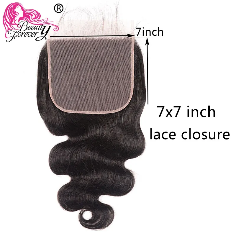 Beauty Forever7* 7 бразильские волнистые человеческие волосы Remy свободная часть 130% плотность натуральный цвет 10-18 дюймов