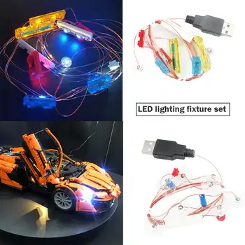 

DIY Building Block Lighting Decoration Tool Personality Technology Series Dazzle LED Lighting Set Kids Gifts Toys