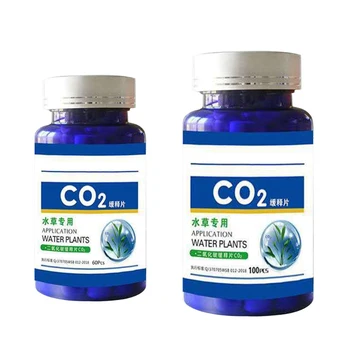 

60/100Pcs Aquarium CO2 Tablet Carbon Dioxide Diffuser for Water Plant Grass Tank D08D