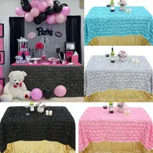 5 цветов, 6 футов, свадебная Цветочная юбка-пачка, праздничная Праздничная юбка для вечеринки, дня рождения, декор для детского душа, Теплая юбка для стола, Декор