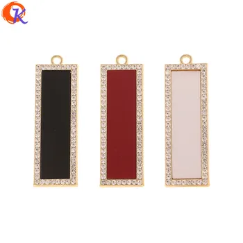 

Cordial Design 30Pcs 14*43MM Jewelry Accessories/Rhinestone Charms/DIY/Hand Made/Rectangle Shape/Jewelry Making/Earring Findings