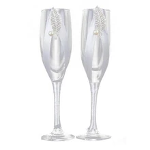LBER 2 шт./компл. креативный подарок для невесты и жениха бокалы для шампанского Свадебные набор чашки тостов бокал для держащих букет невесты на свадьбе, вечерние