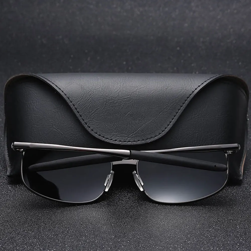 Brand Polarized Sunglasses Metal Frame Square Classic Male Sunglasses Men Driving Sun glasses Shades Goggle High Quality_voghion.com