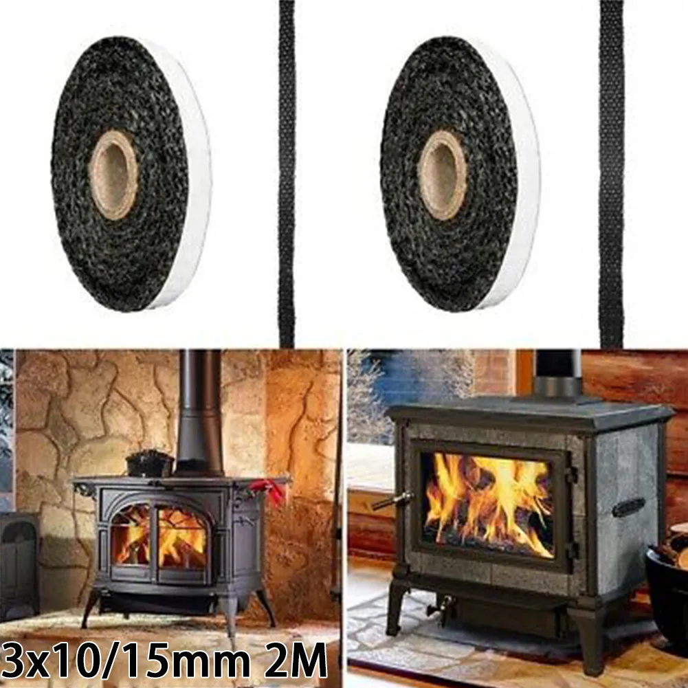 Fiberglass Rope Stove Gasket Seal High Temperature Sealing Strip 10/15 Mm For wood burning stove seal