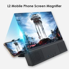 12 inch 3D Mobile Phone Screen Magnifier Bluetooth Stereo Speaker HD Video Amplifier Universal Folding Smartphone Hoder Stand