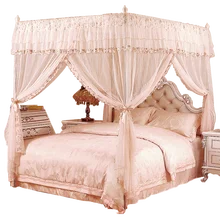 Летняя утолщенная противомоскитная сетка на кровать 1,8 м кровати принцесса 1,2 м поддержка пола занавеска s товары для дома занавеска кровать, палатка