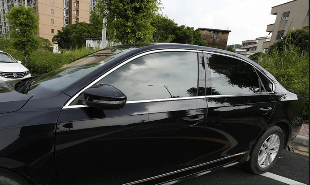 Car modification Car accessories Stainless Steel Window Strip Cover Trim For Volkswagen Passat