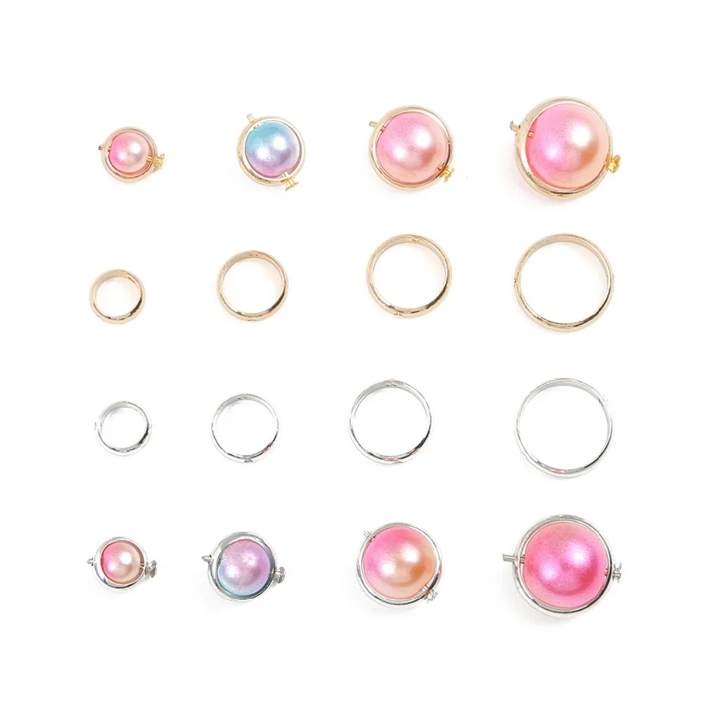 10 teile/los 6/8/10/12mm Doppel Loch Spacer Bead Positionierung Kreis Jump Ringe Für DIY ohrring Armbänder Schmuck Machen Zubehör – Detail 2