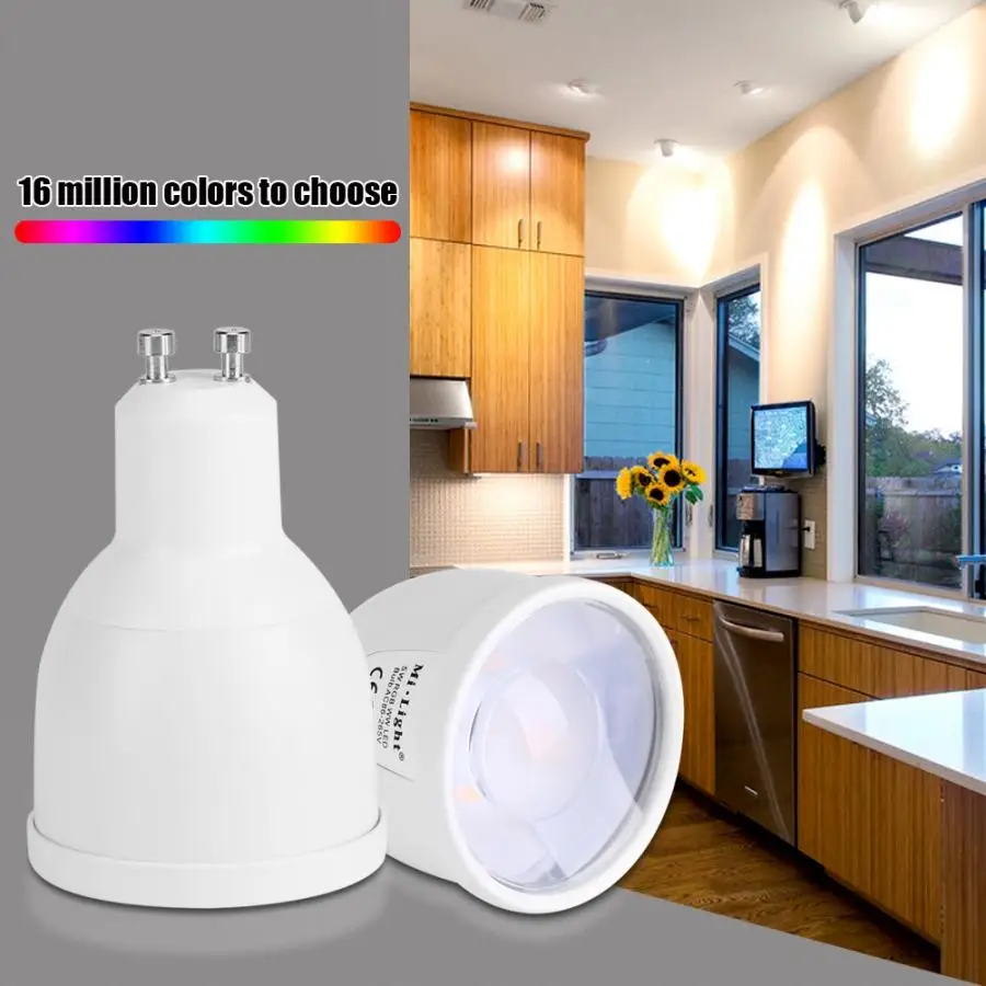 Aquatic Decor Milight GU10 5W RGB WW LED Spotlight Wifi Smartphone APP Control Light Bulb Submersible Underwater Clip Lamp
