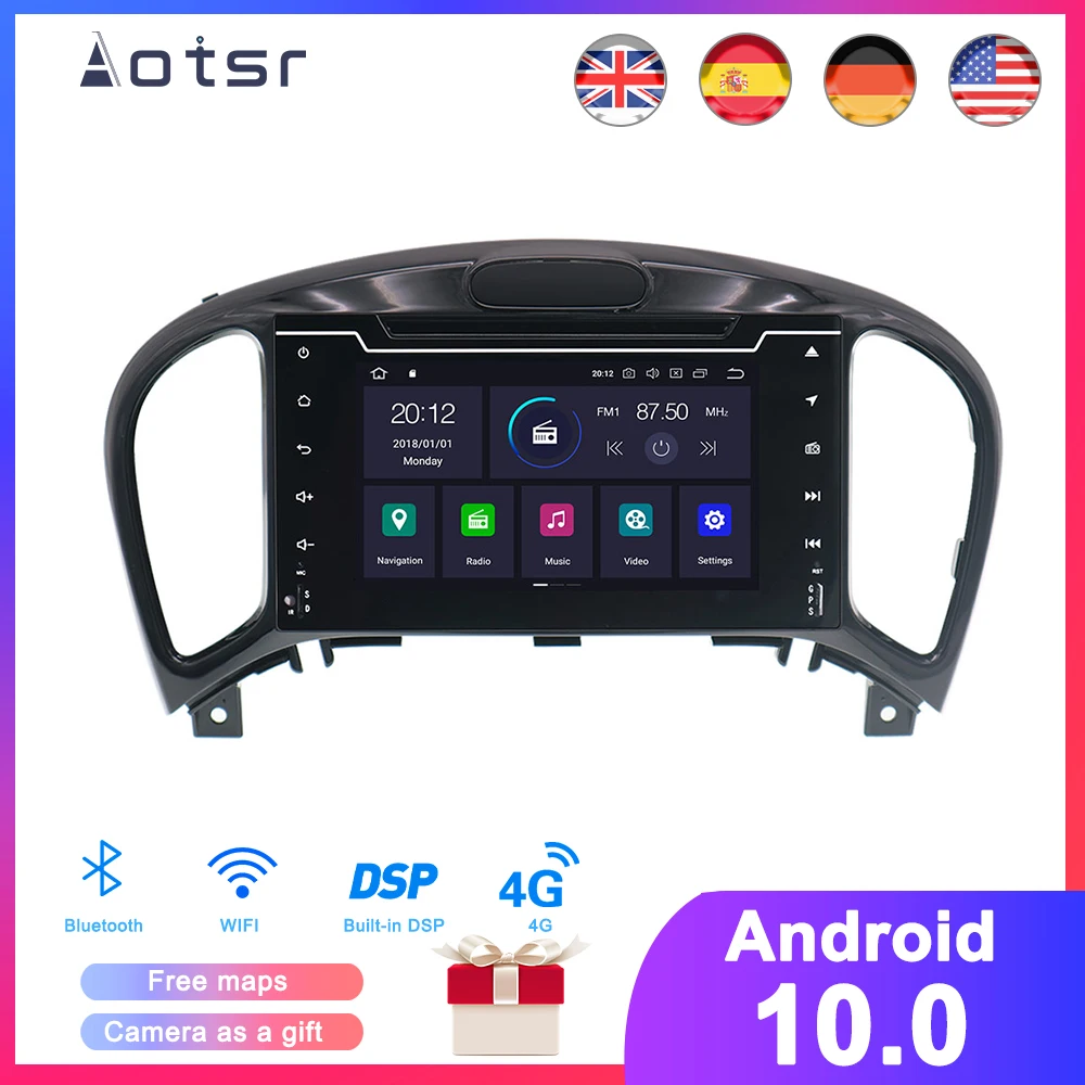 DSP Android 10 автомобильный gps-навигация, dvd-плеер для Nissan Juke ESQ 2011- Авто Радио стерео Мультимедиа Плеер головное устройство рекордер