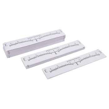

100Pcs Professional Permanent Makeup Eyebrow Shaping Tools Disposable Eyebrow Measurement Ruler Sticker 18*2.2cm