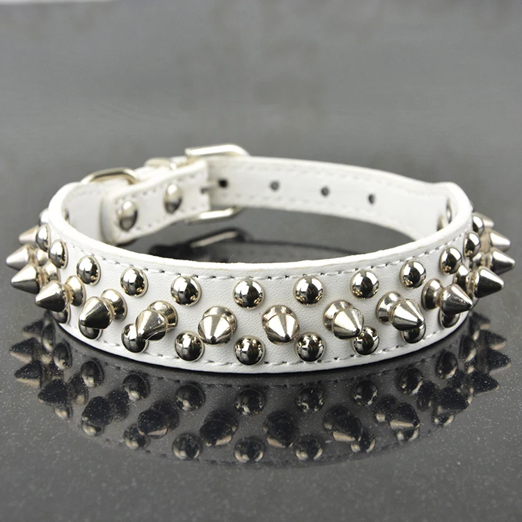 Dog Collar Small Dog Traction Rope Dog Ring Rivet Collar Obroze Dla Psa Perros Productos Luxury Dog Collar Dog Supplies DD6D80