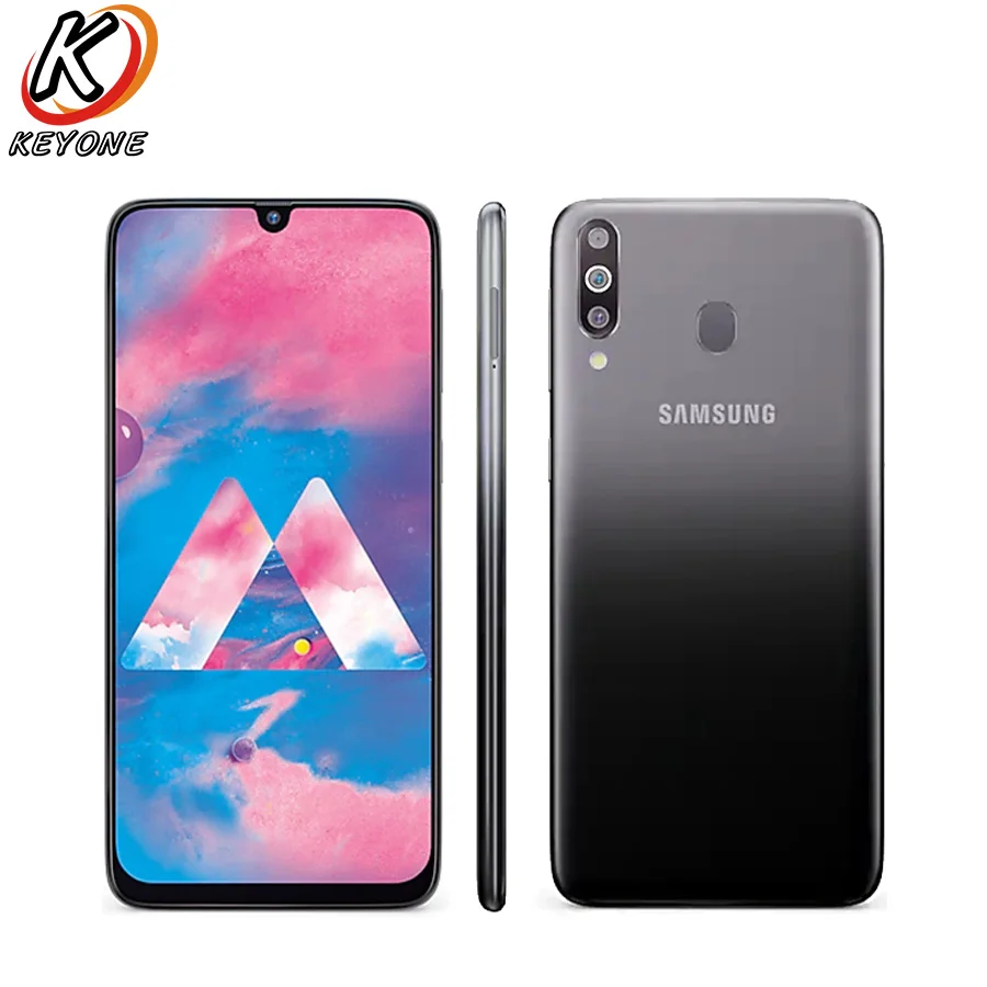 Мобильный телефон samsung Galaxy M30 M305F-DS, 6,4 дюймов, 4 Гб ОЗУ, 64 Гб ПЗУ, Восьмиядерный, задняя камера 13 МП+ 5 Мп+ 5 МП, мобильный телефон Android