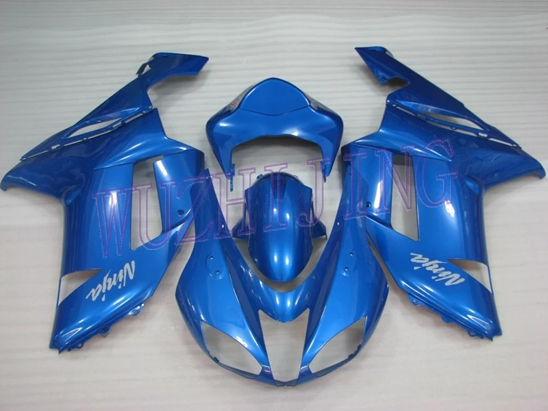 Обтекатели 636 Zx-6r 08 Обтекатели 636 Zx-6r 08 синий кузов Zx6r 2007-2008 - Цвет: 4