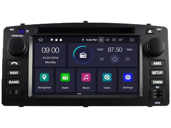 RUISO 4g+ 64g 8-Core автомобильный DVD плеер Android 9,0 для Защитные чехлы для сидений, сшитые специально для TOYOTA COROLLA 2004 автомобильный мультимедийный DVD Авто Радио Стерео 1080P GPS wi-fi DVR dab obd ips