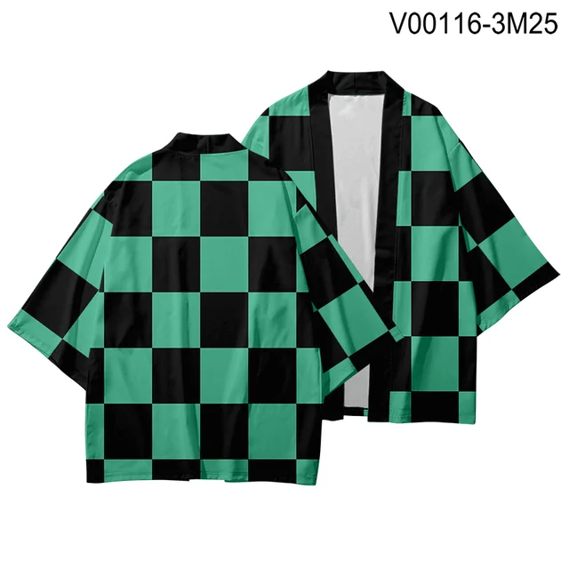 Demon Slayer Kimetsu no Yaiba 3D Printing Japanese Anime Kimono Haori Yukata Cosplay Women/Men Summer Casual Cool Streetwear - Цвет: hf-500