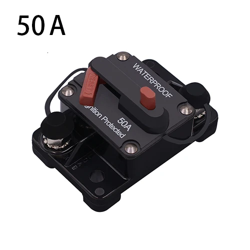 OHANEE 48 В DC20/30/40/50/100/150A выключатель автомобиля Ручной Сброс зажигания защищенный предохранитель коробка для грузовиков автобус морской лодки - Цвет: Лиловый