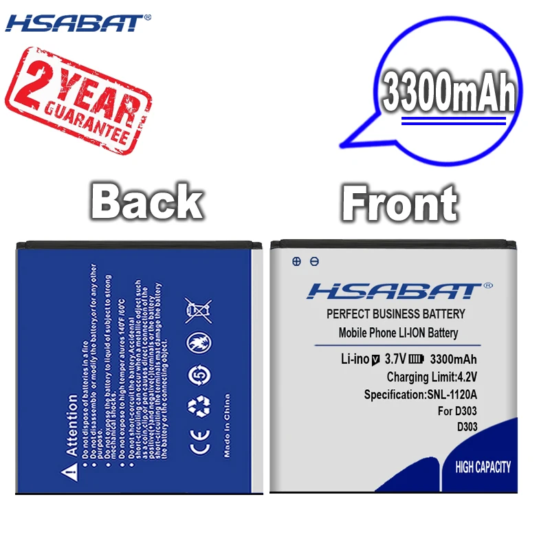 Новое поступление [HSABAT] 3300mAh D303 Сменный аккумулятор для Micromax | Мобильные телефоны