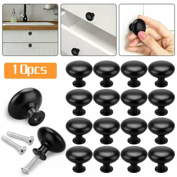 

10Pcs Aluminum Alloy Cabinet Door Handles Drawer Pulls Knobs Bathroom Kitchen Furniture Drawer Cupboard Kitchen Pull Handle