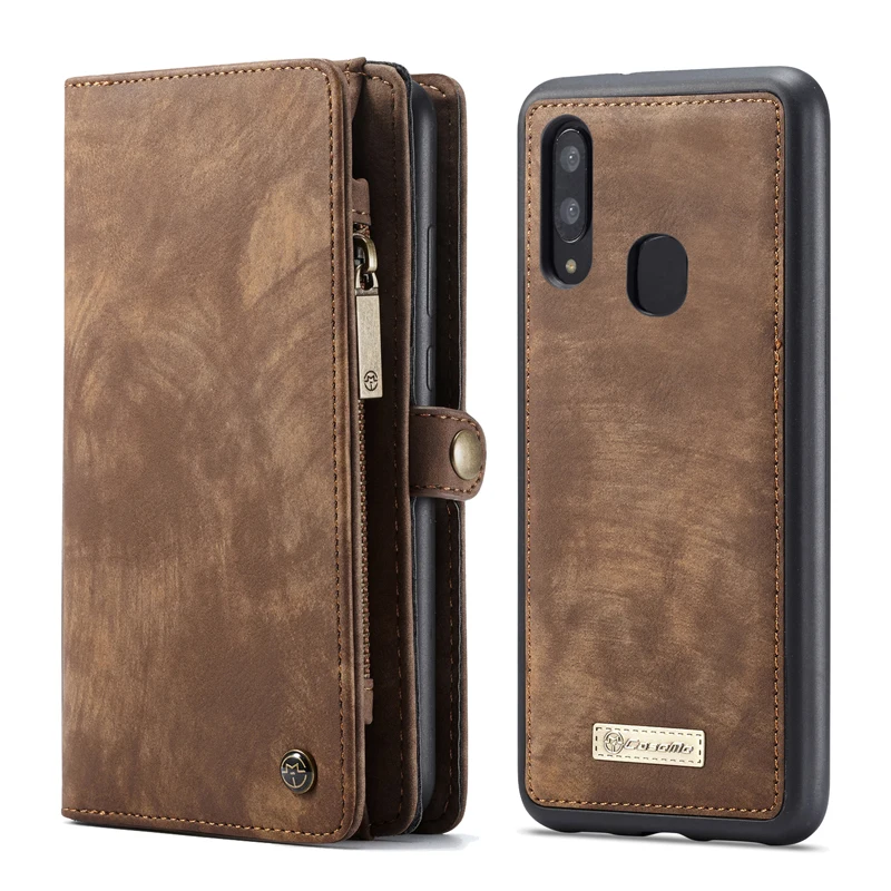 

Vintage Leather Wallet Case For Samsung Galaxy A70 Wallet Case Detachable Card Slot Magnetic Cover For Samsung A50 Case Wallet