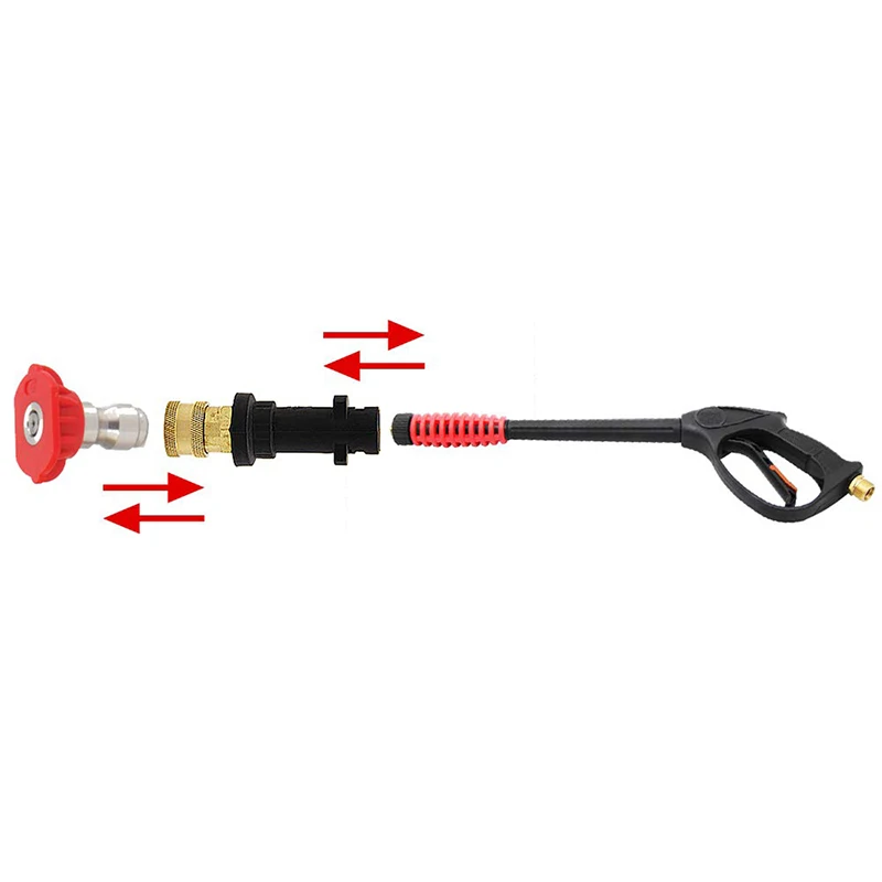 Pressure Washer Spray Nozzles+ Adapter For Karcher K Series 1/4\\\'\\\' Quick Connect New Arrival Garden Supplies