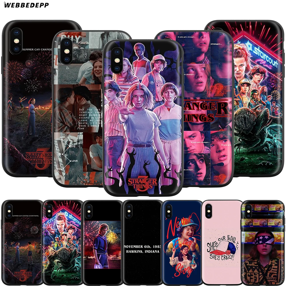 

Webbedepp Stranger Things Case for Apple iPhone 11 Pro XS Max XR X 8 7 6 6S Plus 5 5S SE