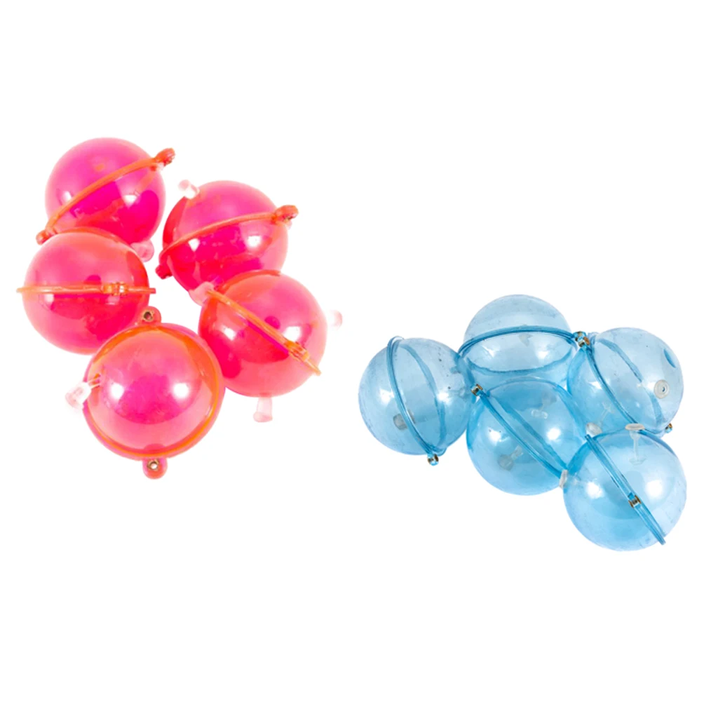 10pcs High Sensitivity Round Fishing Bobbers Water Bubble Floats Air-lock Indicator Fishing Tool 32mm&40mm