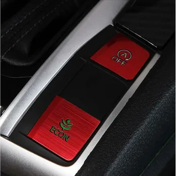 

4pcs/Set ISO 9001 Certification Aluminum Red Gear Button Frame Cover Trim Decor Red For Honda Civic 2016-2019