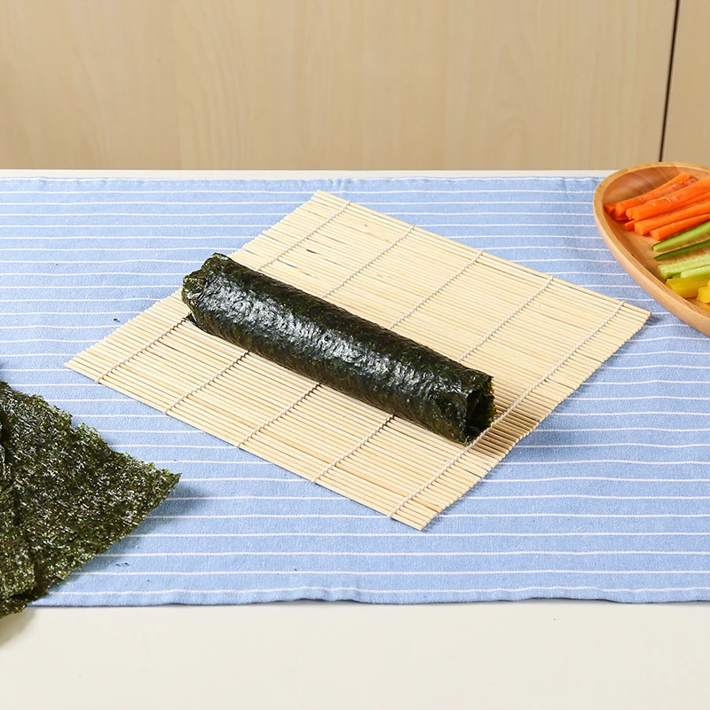 Форма для суши, рулонные жалюзи, производство Kimbap, рис, бамбук, ручная рулонная форма для суши, аксессуары, Бамбуковая машина для суши, барабанная форма - Цвет: 1