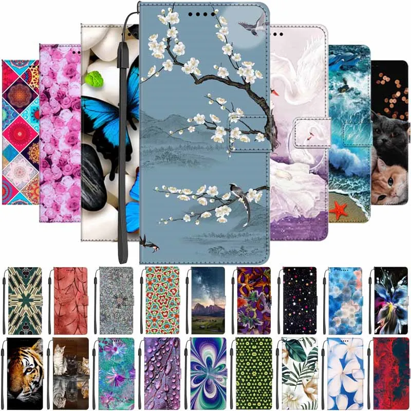 Elegant PU Leather Book Wallet Phone Case with Magnetic Closure and Card Holder Feature