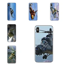 Funda blanda transparente Mil Mi 24 Hind helicóptero militar para Huawei Mate Honor 4C 5C 5X 6X 7 7A 7C 8 9 10 8C 8X 20 Lite Pro