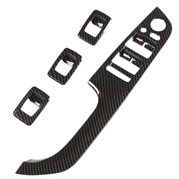 

for 3 Series E90 Carbon Fiber Button Panel Switch Button Frame Armrest Cover Sticker Trim