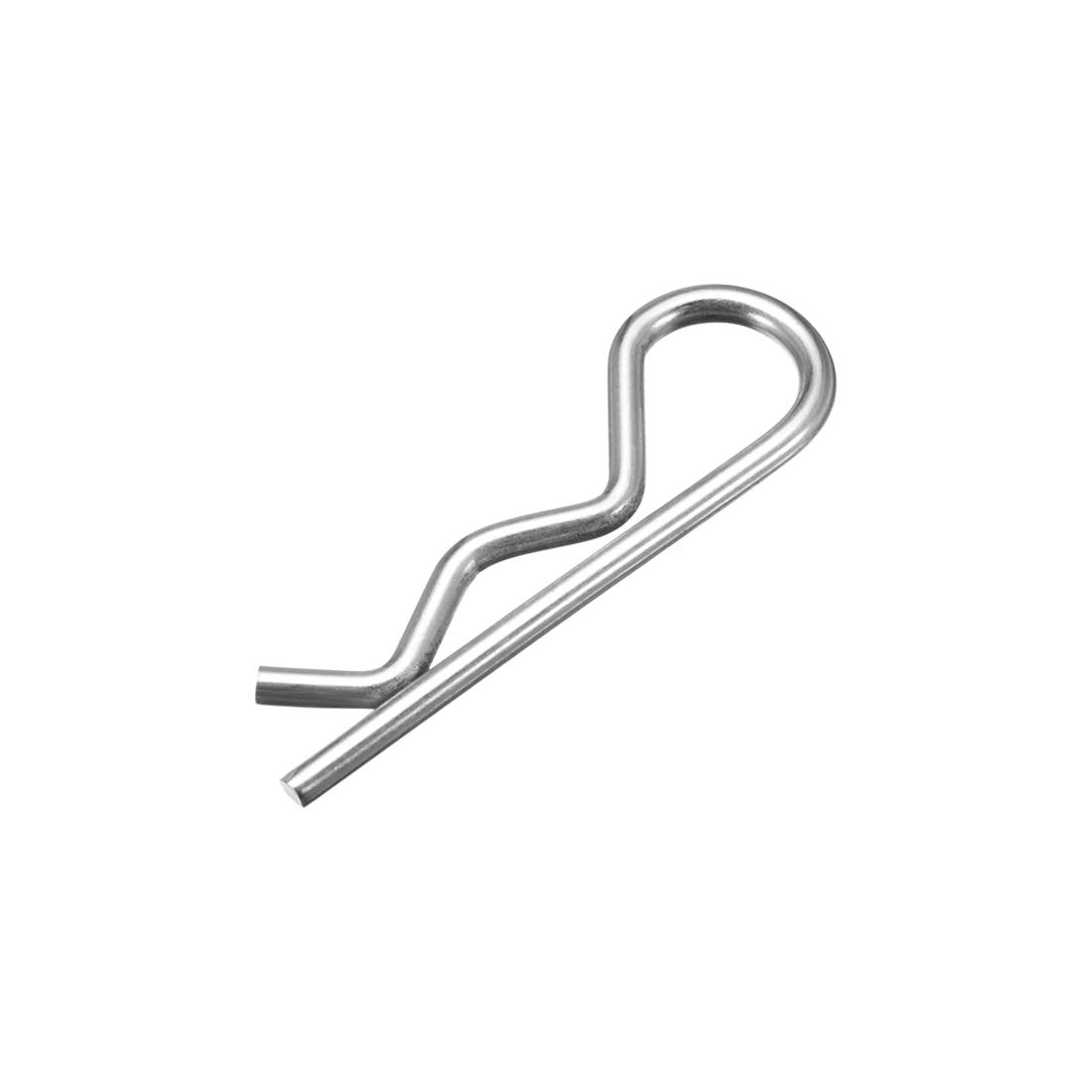 

uxcell 2.5mm x 45mm Carbon Steel R Shaped Spring Cotter Clip Pin Fastener Hardware Silver Tone 100 Pcs