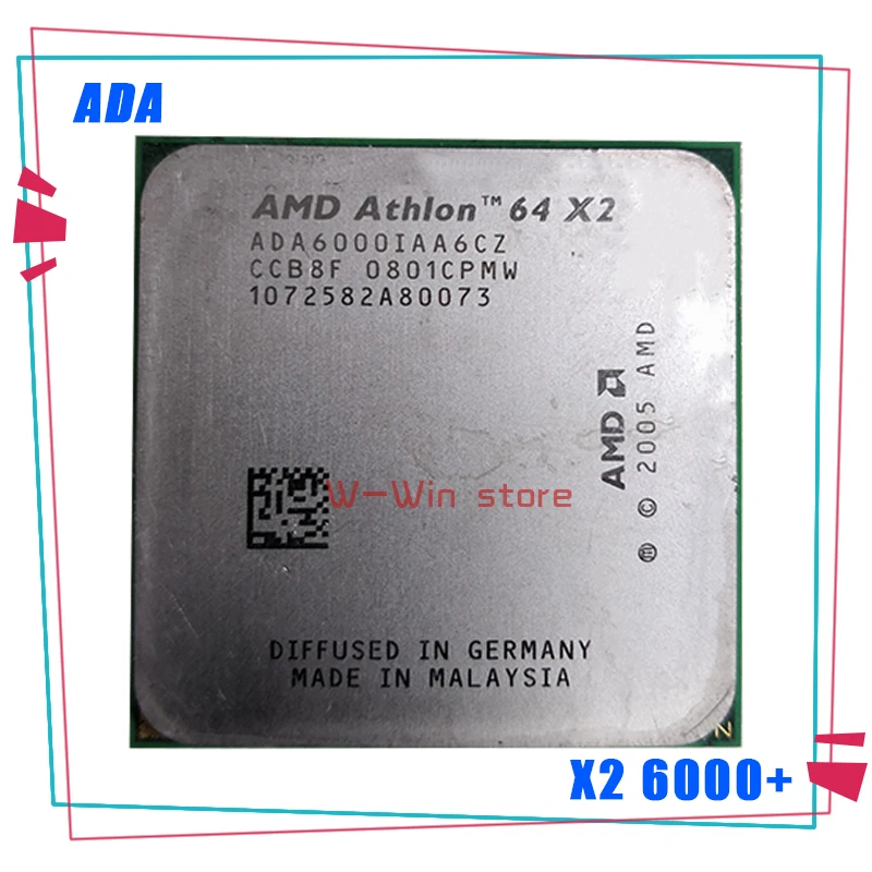 X2 6000 3 0 Ghz Dual Core Cpu Processor Ada6000iaa6cz Socket Am2 Amd Athlon 64 X2 6000 Cpu Processors Computer Components