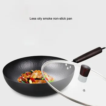 

Frying Pan High-end Home Non-stick 32cm Traditional Wok Super Cost-effective Scrambled Eggs Pan-free Pan Wok Pans