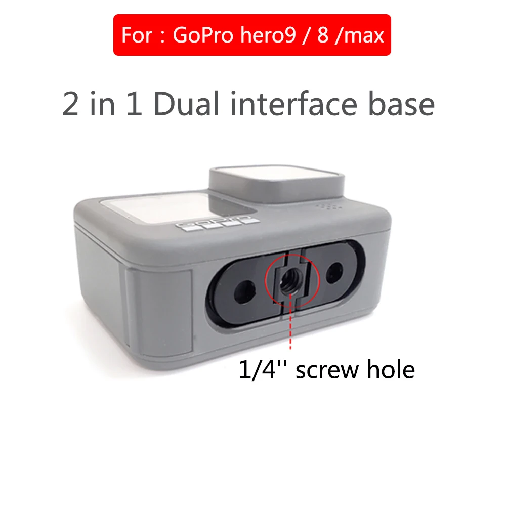 Suporte adaptador para câmera gopro, peça de