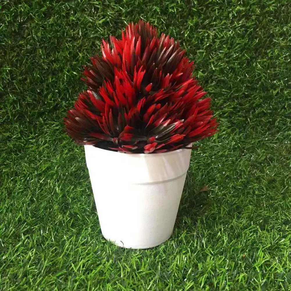 

Artificial Flower Succulent Plant Pot Bonsai Home Balcony Office Desktop Decor