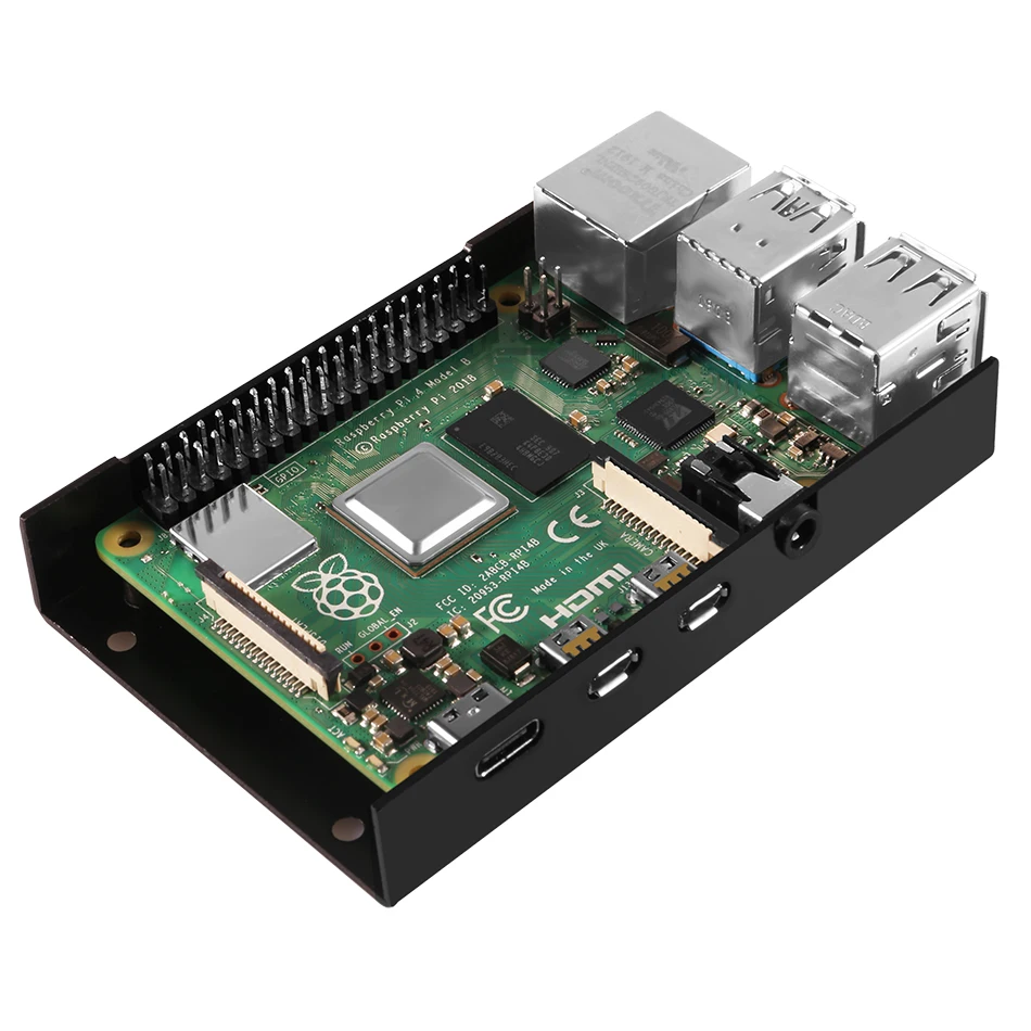 Raspberry Pi 4 Модель B стартовый комплект 4G ram 2,4G& 5G WiFi Bluetooth 5,0 с питанием чехол для Raspberry Pi 4B 4G ram