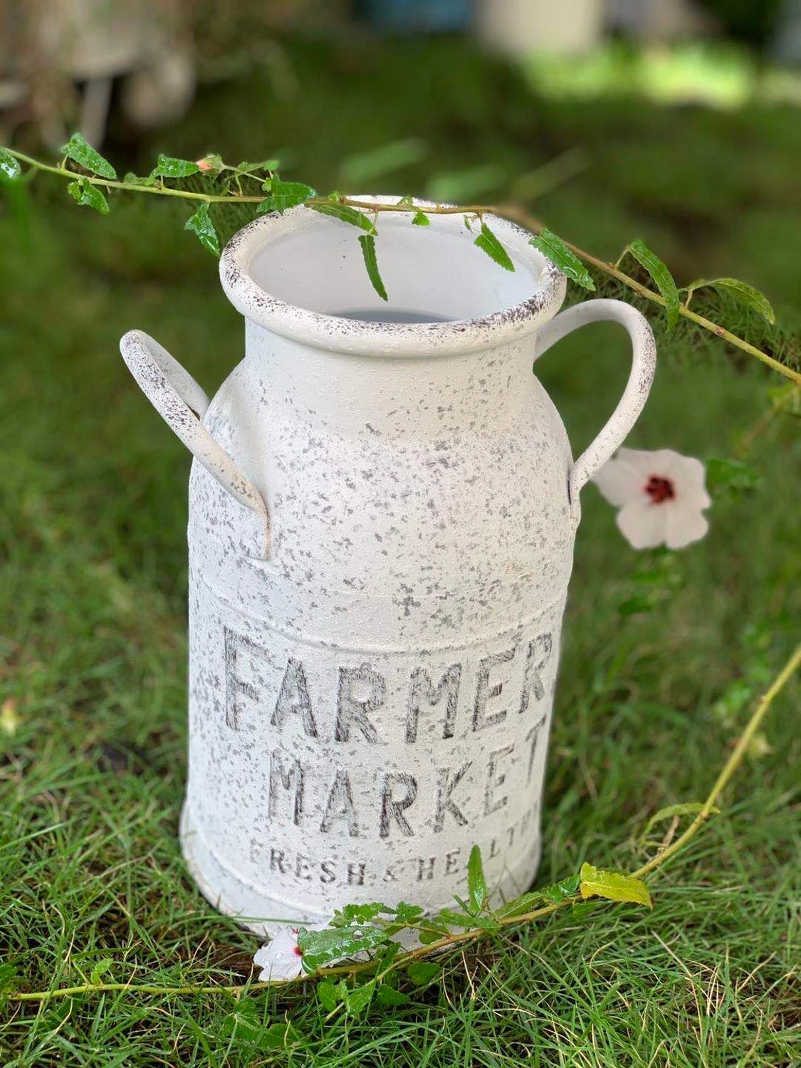 antique milk can