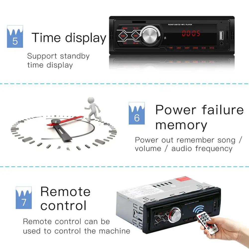 Автомагнитола Handsfree lcd сабвуфер 1 din автомобильный аудио USB/SD/AUX/мини карта четыре канала пульт дистанционного управления Автомагнитола