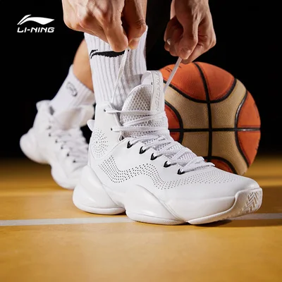 Li-Ning мужская сила V Профессиональная баскетбольная обувь с высоким вырезом носимая подкладка облачная Подушка спортивная обувь кроссовки ABAN045-7H