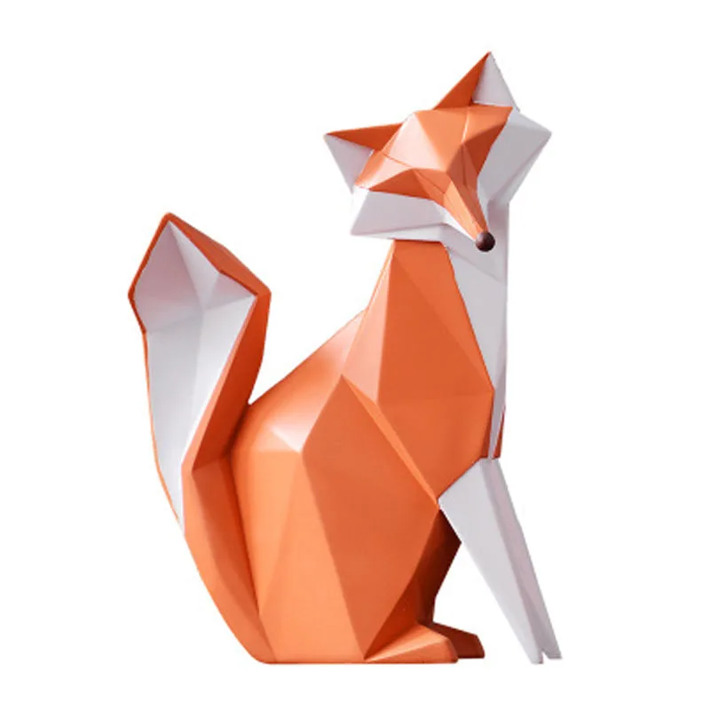 Resin Crafts Room Animal Decoration, Simple Fox, Luxury, Small, Modern, Home