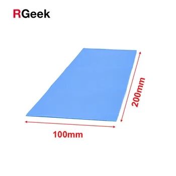 

High quality 6.0 W/mK 100*200mm Thermal conductivity CPU Heatsink Cooling Conductive Silicone Pad Thermal Pads
