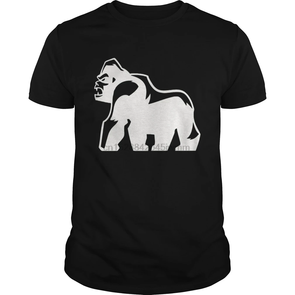 Мужская футболка GORILLA-men s с О-образным вырезом Футболка холщовая крутая печатная Футболка тройники топ