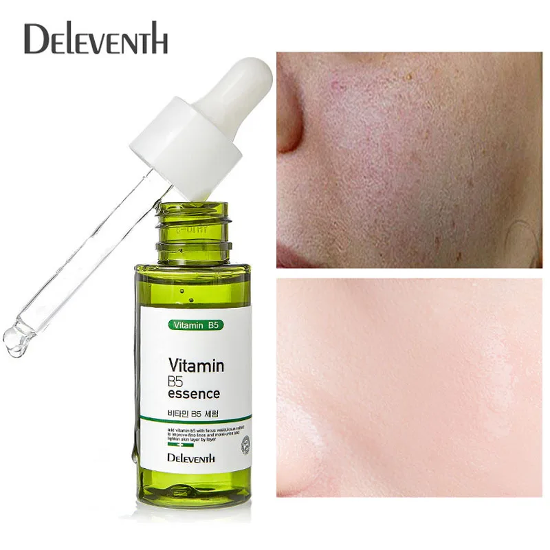Vitamin B5 Serum Aloe Moisturizing Nourish Face Essence Lift Firming Repair Dryness Skin Oil Control Pores Shrink Care Products | Красота и