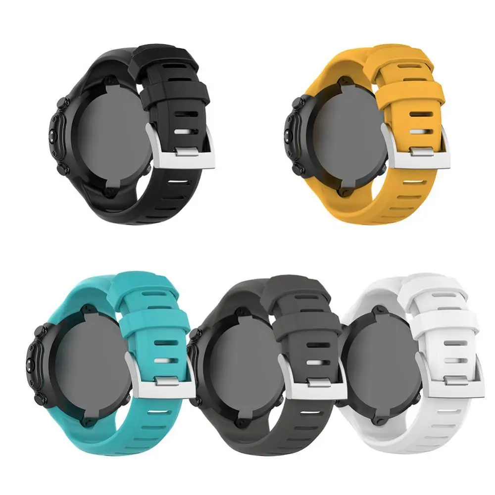 

Suunto D6 Dive / D6i NOVO / ZULU's interchangeable soft adjustable silicone steel buckle strap with long strap